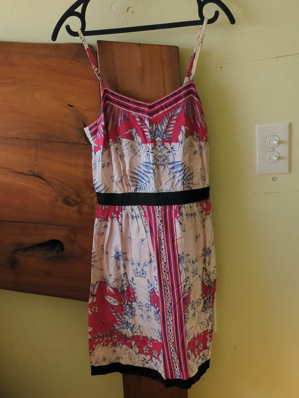 Women's Pink Floral Spaghetti-Strap Sundress